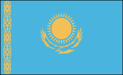 flaga kazachstanu