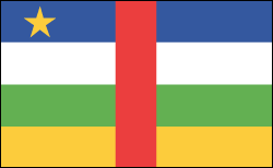 flaga republiki środkowo afrykańskiej